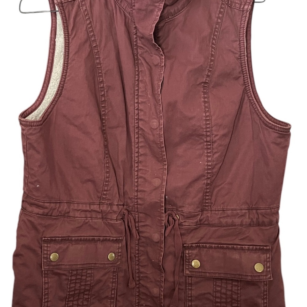 Sonoma Women's Sherpa Lined Utility Vest Medium